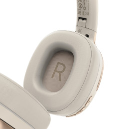 Acefast H2 ant ausies uždedamos belaidės Bluetooth 5.3 ANC ausinės – smėlio spalvos