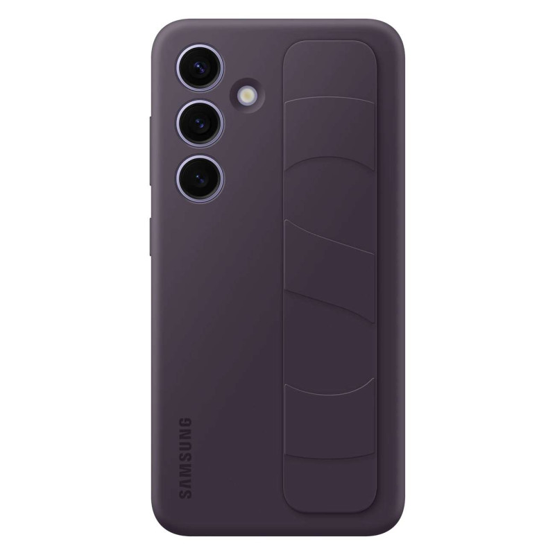 Samsung Standing Grip Case EF-GS921CEEGWW su laikikliu / stovu Samsung Galaxy S24 - tamsiai violetinė