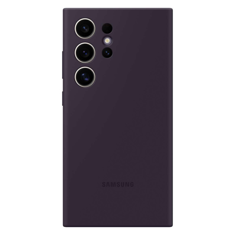 Samsung silikoninis dėklas EF-PS928TEEGWW, skirtas Samsung Galaxy S24 Ultra – tamsiai violetinis