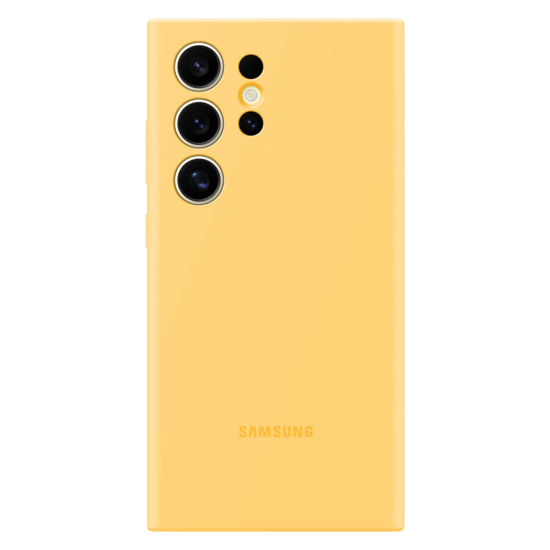 Samsung silikoninis dėklas EF-PS928TYEGWW, skirtas Samsung Galaxy S24 Ultra - geltonas