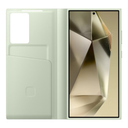 Samsung Smart View Wallet EF-ZS928CGEGWW atverčiamas dėklas, skirtas Samsung Galaxy S24 Ultra - šviesiai žalias