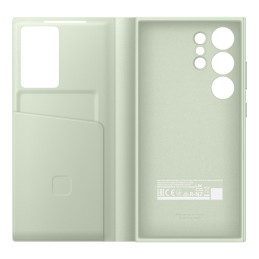 Samsung Smart View Wallet EF-ZS928CGEGWW atverčiamas dėklas, skirtas Samsung Galaxy S24 Ultra - šviesiai žalias