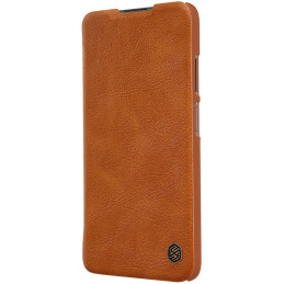 Nillkin Qin odinis dėklas, skirtas Xiaomi Redmi Note 9T 5G rudas