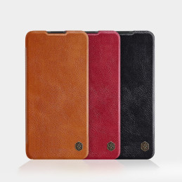Nillkin Qin odinis dėklas, skirtas Xiaomi Redmi Note 9T 5G rudas