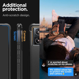 Spigen Rugged Armor dėklas, skirtas Xiaomi 13T / 13T Pro - matinė juoda