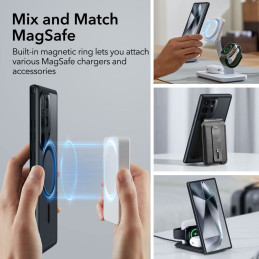 ESR Classic Hybrid Halolock dėklas, skirtas Samsung Galaxy S24 Ultra - matinė juoda