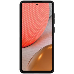 Nillkin Super Frosted Shield sustiprintas dėklo dangtelis, skirtas Samsung Galaxy A72 4G juodas