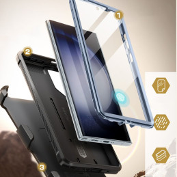 Unicorn Beetle Pro Supcase dėklas, skirtas Samsung Galaxy S24 Ultra - mėlynas