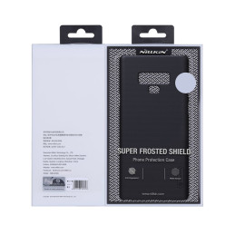 Nillkin Super Frosted Shield sustiprintas dėklo dangtelis, skirtas Samsung Galaxy A72 4G juodas
