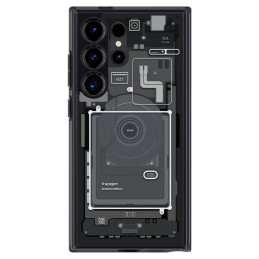 Spigen Ultra Hybrid dėklas, skirtas Samsung Galaxy S24 Ultra - tamsiai pilkas (Zero One modelis)