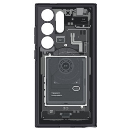 Spigen Ultra Hybrid dėklas, skirtas Samsung Galaxy S24 Ultra - tamsiai pilkas (Zero One modelis)