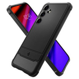 Spigen Rugged Armor dėklas, skirtas Samsung Galaxy S24+ - matinė juoda