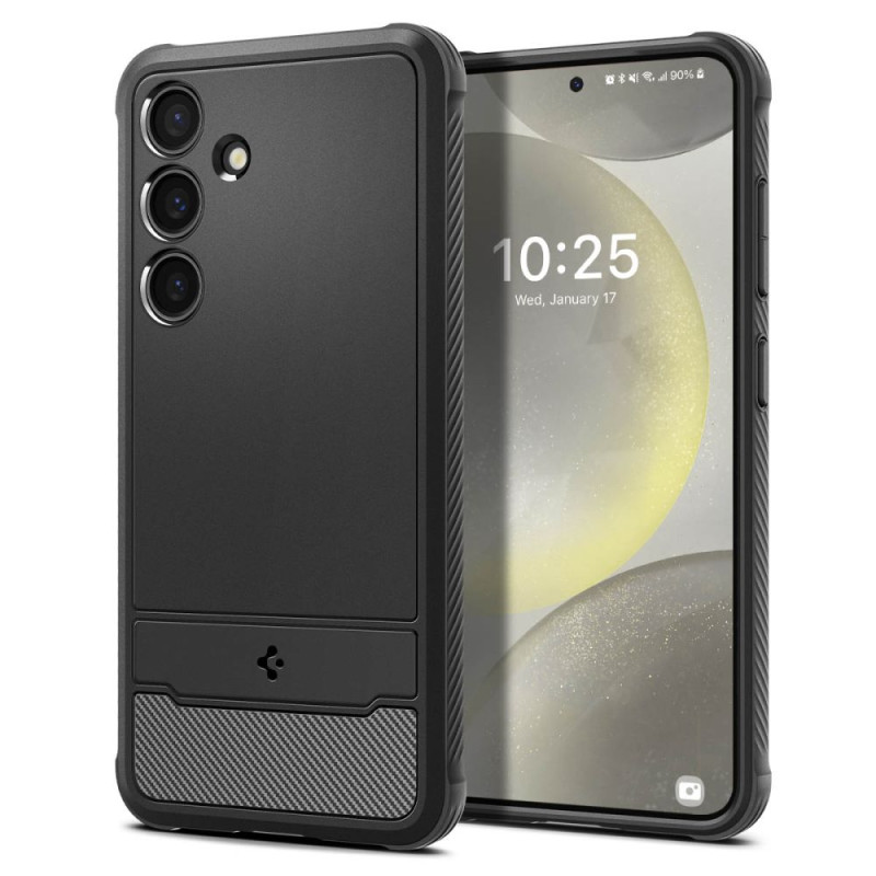Spigen Rugged Armor dėklas, skirtas Samsung Galaxy S24 - matinė juoda