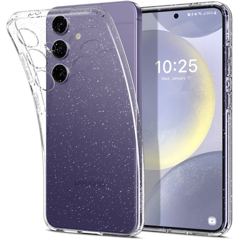 Spigen Skystųjų kristalų dėklas Samsung Galaxy S24 - skaidrus ir blizgantis