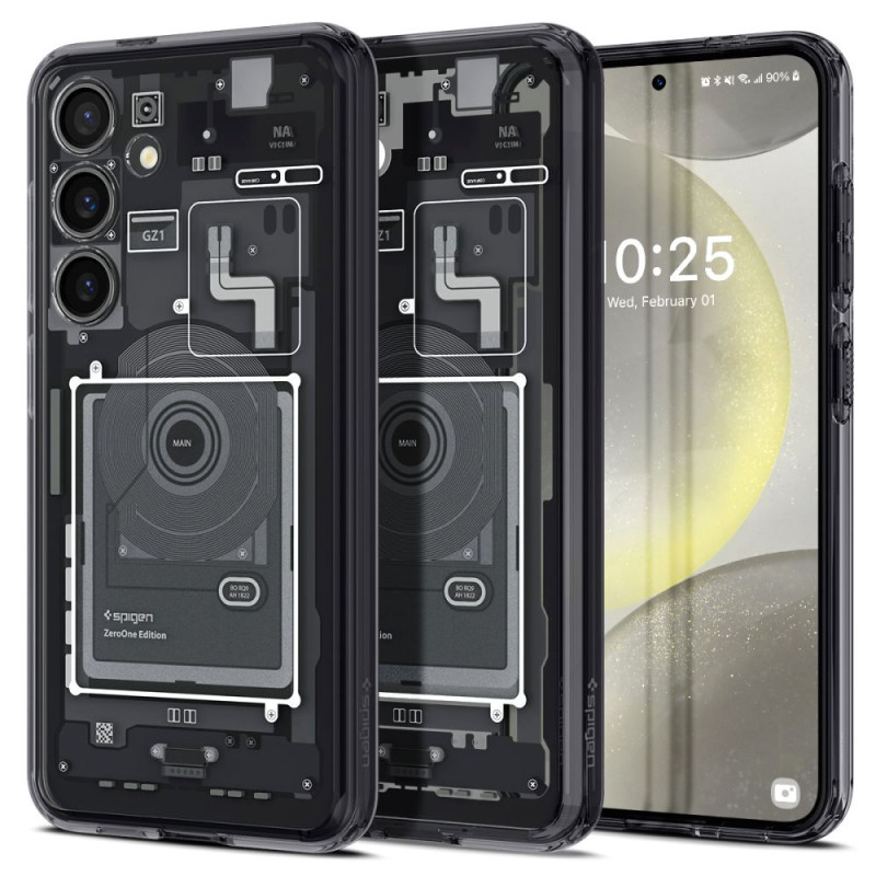 Spigen Ultra Hybrid dėklas, skirtas Samsung Galaxy S24 - tamsiai pilkas (Zero One modelis)