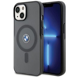 BMW IML Signature MagSafe dėklas, skirtas iPhone 15 Plus / 14 Plus - juodas