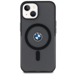 BMW IML Signature MagSafe dėklas, skirtas iPhone 15 Plus / 14 Plus - juodas