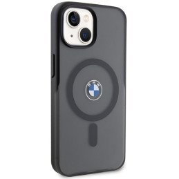 BMW IML Signature MagSafe dėklas, skirtas iPhone 15 Plus / 14 Plus - juodas