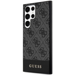 Guess 4G Stripe Collection dėklas, skirtas Samsung Galaxy S24 Ultra - juodas
