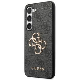 Guess 4G Big Metal Logo dėklas, skirtas Samsung Galaxy S24+ - juodas