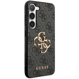 Guess 4G Big Metal Logo dėklas, skirtas Samsung Galaxy S24+ - juodas