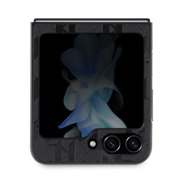 Karl Lagerfeld Saffiano Monogram Choupette Pin dėklas, skirtas Samsung Galaxy Z Flip 5 - juodas