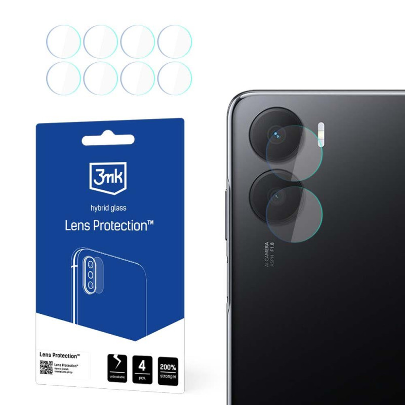 3mk Lens Protection™ hibridinis fotoaparato stiklas, skirtas Honor Play 40 Plus