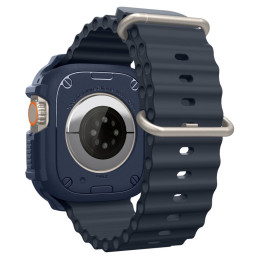 Spigen Rugged Armor dėklas, skirtas Apple Watch Ultra 1/ 2 (49 mm) - tamsiai mėlynas