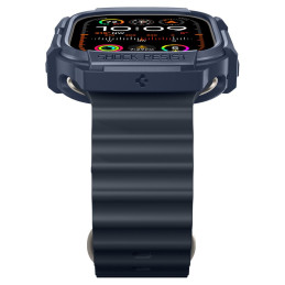 Spigen Rugged Armor dėklas, skirtas Apple Watch Ultra 1/ 2 (49 mm) - tamsiai mėlynas