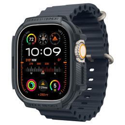 Spigen Rugged Armor dėklas, skirtas Apple Watch Ultra 1/ 2 (49 mm) - tamsiai pilkas