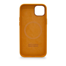 Dekoduotas silikoninis dėklas su MagSafe, skirtas iPhone 13 / iPhone 14 - oranžinis