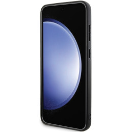 BMW Leather Carbon dėklas Samsung Galaxy S24+ - juodas