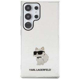 Karl Lagerfeld IML Choupette dėklas, skirtas Samsung Galaxy S24 Ultra - skaidrus