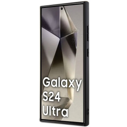 Karl Lagerfeld Saffiano Karl&Choupette Metal Pin dėklas Samsung Galaxy S24 Ultra - pilkas
