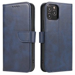 Magnet Case elegantiškas dėklas su atvartu ir stovo funkcija, skirta Samsung Galaxy A02s EU blue