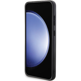 Karl Lagerfeld Saffiano Karl&Choupette Metal Pin dėklas Samsung Galaxy S24 - juodas