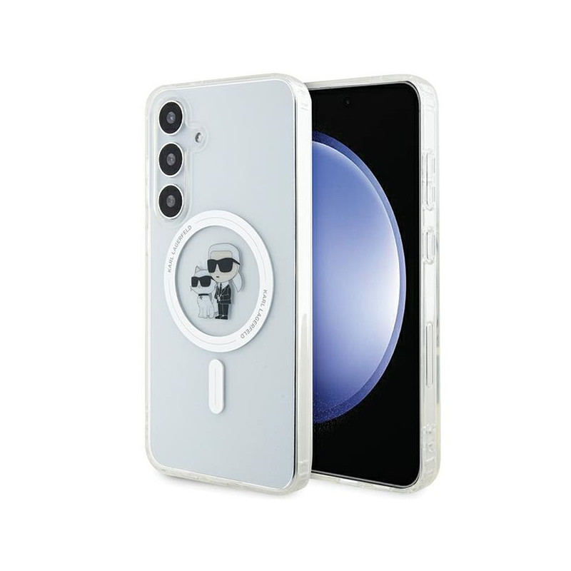 Karl Lagerfeld IML Karl&Choupette MagSafe dėklas Samsung Galaxy S24 - skaidrus