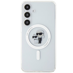 Karl Lagerfeld IML Karl&Choupette MagSafe dėklas Samsung Galaxy S24 - skaidrus