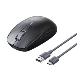 Ugreen MU103 Bluetooth 5.0 kompiuterio pelė / 2,4 GHz USB imtuvas - juoda