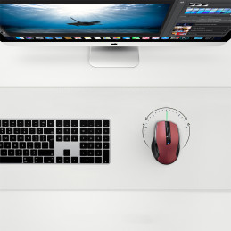 Ugreen MU006 belaidė optinė pelė USB 2.4GHz / Bluetooth 5.0 4000 DPI – raudona