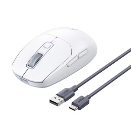 Ugreen MU103 Bluetooth 5.0 kompiuterio pelė / 2,4 GHz USB imtuvas - balta