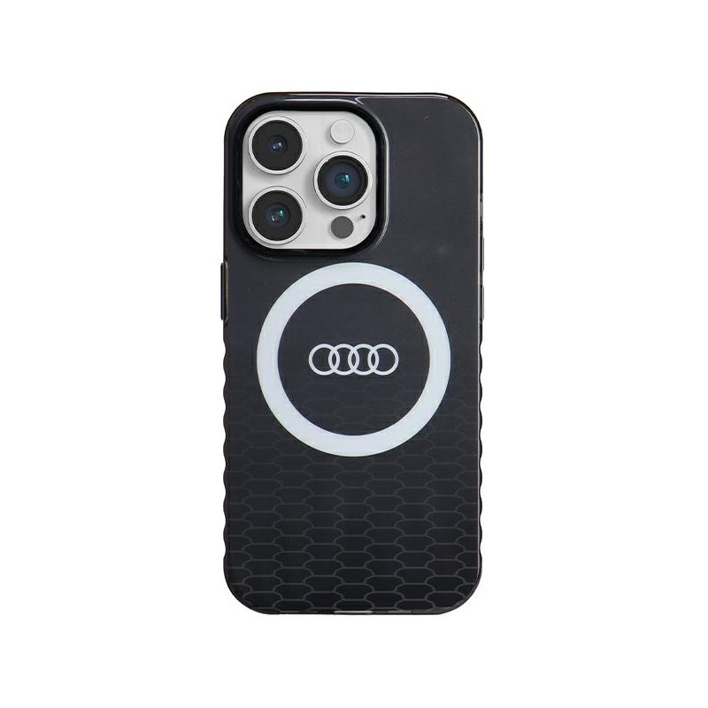 Audi IML Big Logo MagSafe dėklas iPhone 14 Pro - juodas