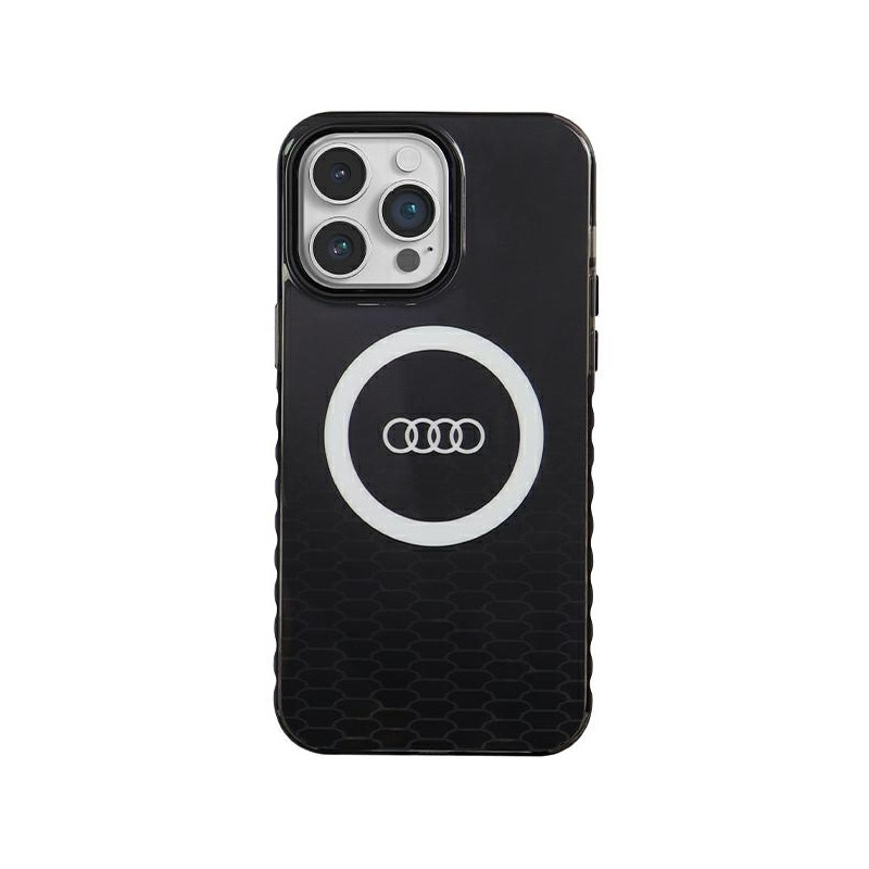 Audi IML Big Logo MagSafe dėklas iPhone 14 Pro Max - juodas