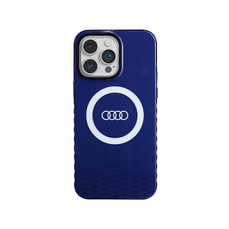 Audi IML Big Logo MagSafe dėklas iPhone 14 Pro Max - mėlynas