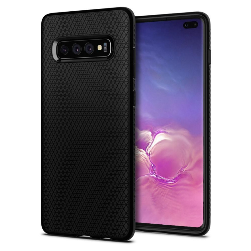 Spigen Liquid Air dėklas, skirtas Samsung Galaxy S10+ - matinė juoda