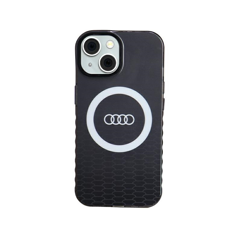 Audi IML Big Logo MagSafe dėklas iPhone 15 / 14 / 13 - juodas