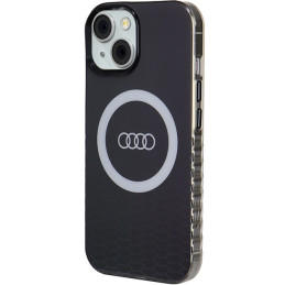 Audi IML Big Logo MagSafe dėklas iPhone 15 / 14 / 13 - juodas