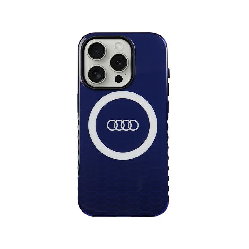 Audi IML Big Logo MagSafe dėklas iPhone 15 Pro - mėlynas