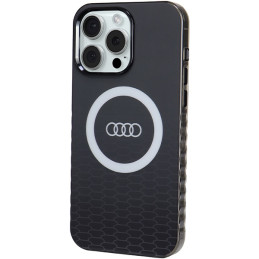 Audi IML Big Logo MagSafe dėklas iPhone 15 Pro Max - juodas