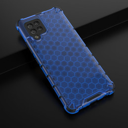 Korinis šarvuotas dėklas su gelio rėmeliu, skirtas Samsung Galaxy A42 5G mėlynai